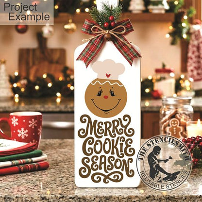 10776 Merry Cookie Season Gingerbread Stencil