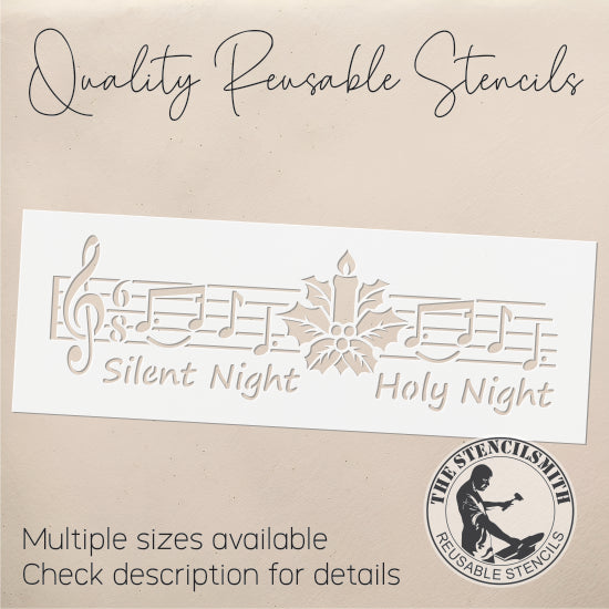 10782 Silent Night Hymn Stencil