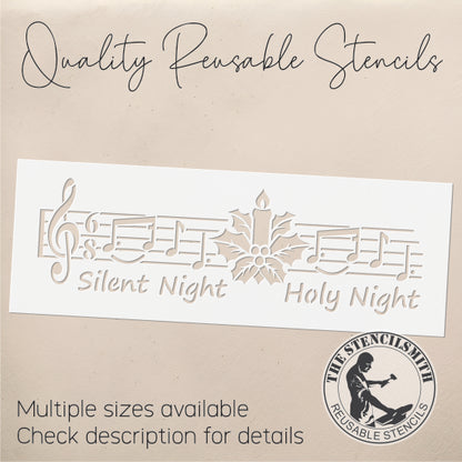 10782 Silent Night Hymn Stencil