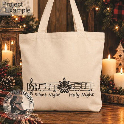 10782 Silent Night Hymn Stencil