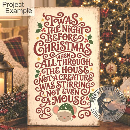 10786 'Twas The Night Before Christmas Stencil