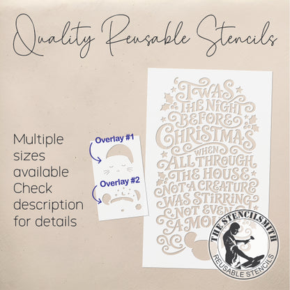 10786 'Twas The Night Before Christmas Stencil - The Stencilsmith