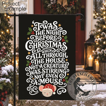 10786 'Twas The Night Before Christmas Stencil