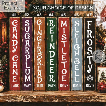 10789 Christmas Street Name Stencils