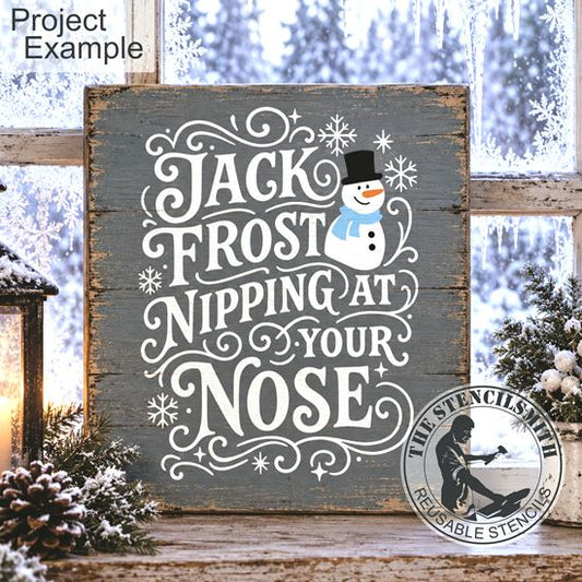 10791 Jack Frost Nipping Stencil