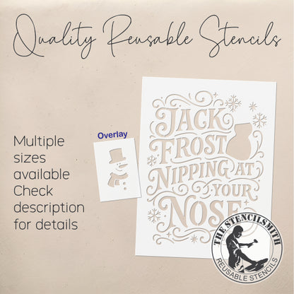 10791 Jack Frost Nipping Stencil - The Stencilsmith
