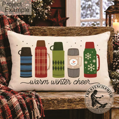 10795 Warm Winter Cheer Stencil