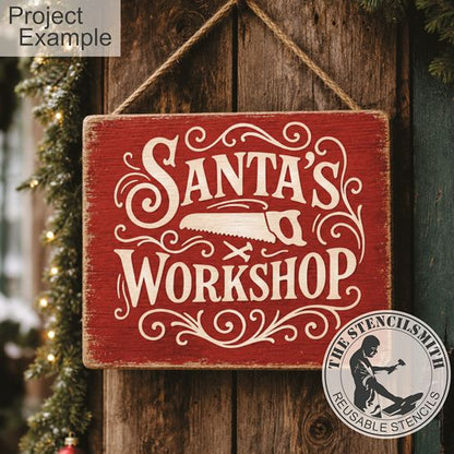 10797 Santa's Workshop Stencil