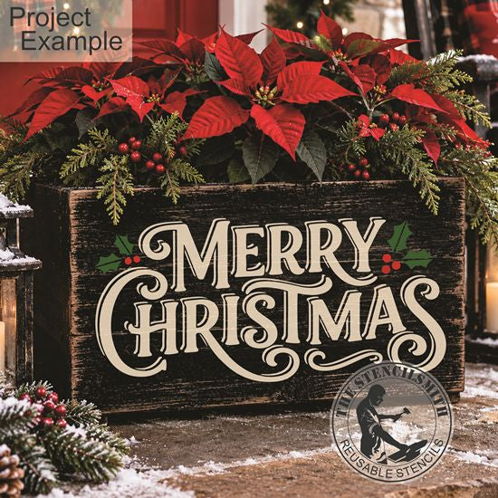 10799 Merry Christmas Stencil