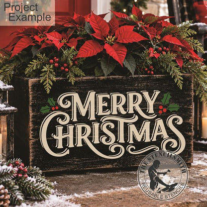 10799 Merry Christmas Stencil