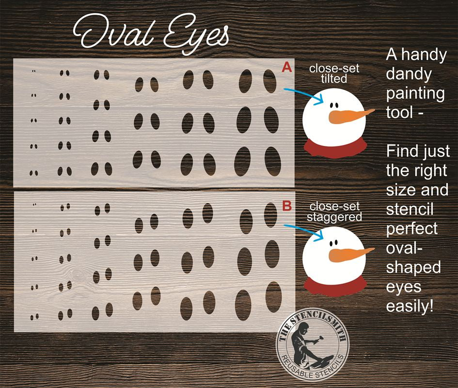 10807 Oval Eyes Stencil