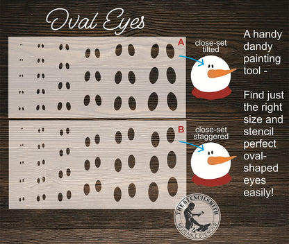 10807 Oval Eyes Stencil