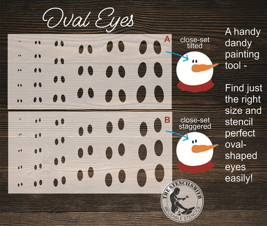 10807 Oval Eyes Stencil