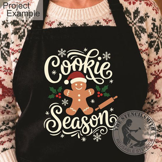 10708 Cookie Season Gingerbread Stencil - The Stencilsmith