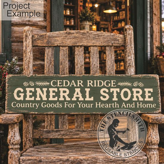 10817 Cedar Ridge General Store Stencil
