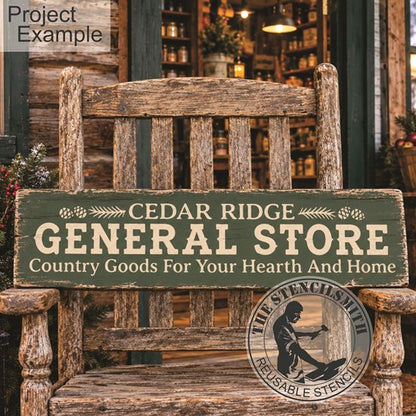 10817 Cedar Ridge General Store Stencil