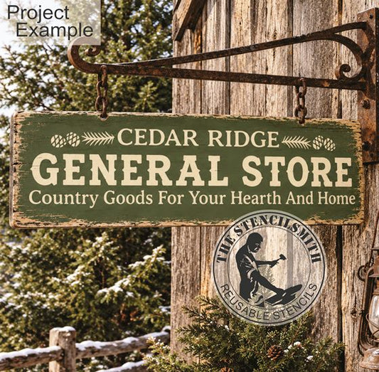 10817 Cedar Ridge General Store Stencil