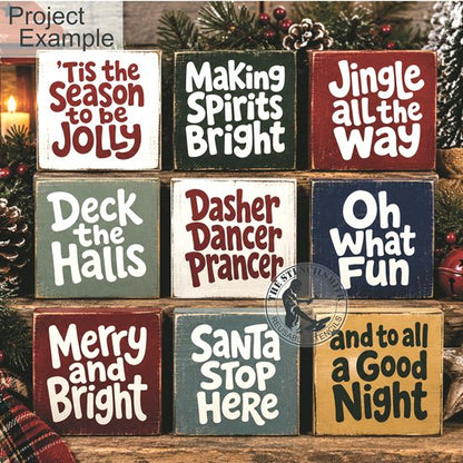 10826 Christmas Phrase Stencils - The Stencilsmith