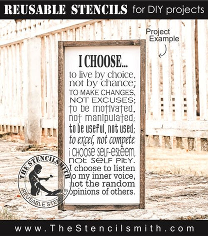 1590 - I CHOOSE - The Stencilsmith