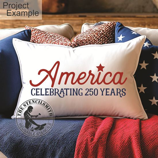 10380 America Celebrating 250 Stencil