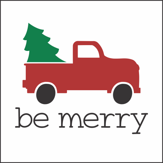 CLEARANCE #7151 Christmas Mini Stencil - 5.5" - 10mil white mylar