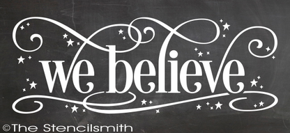 2433 - we believe stencil - The Stencilsmith