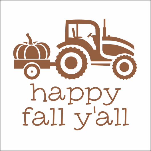 CLEARANCE #8369 Fall Mini Stencil - 5.5" - 10mil white mylar