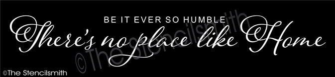 CLEARANCE #3496 Be It Ever So Humble Stencil - XL - 10mil white mylar