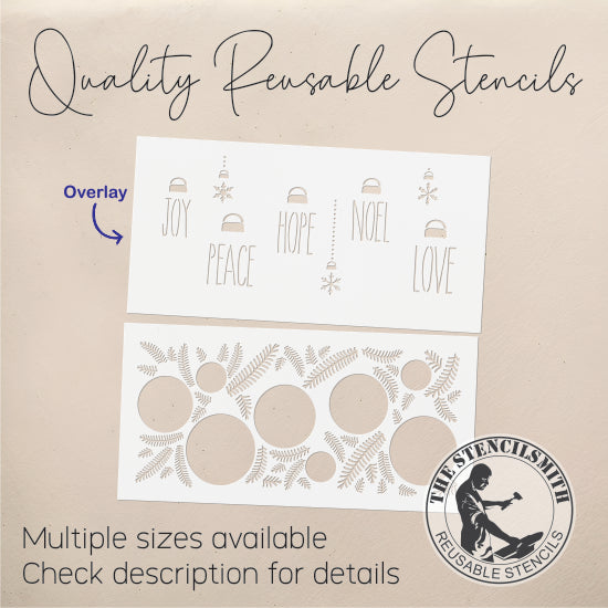 5599 Christmas Ornaments Stencil