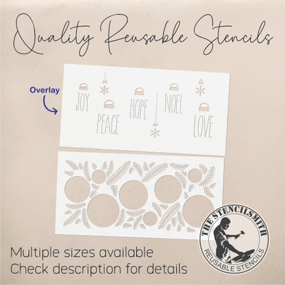 5599 Christmas Ornaments Stencil