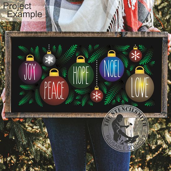 5599 Christmas Ornaments Stencil