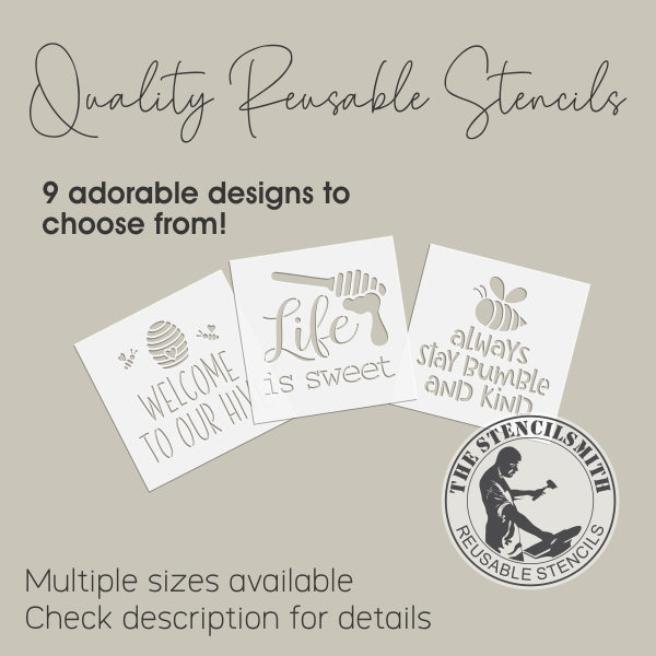 6830 Bee Minis Stencils - The Stencilsmith