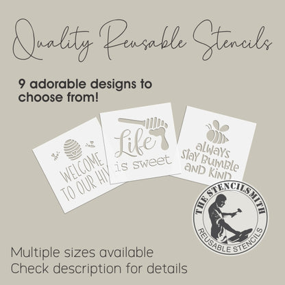 6830 Bee Minis Stencils - The Stencilsmith
