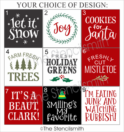 7066 Christmas Minis Stencils