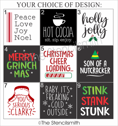 7131 Christmas Minis Stencils - The Stencilsmith