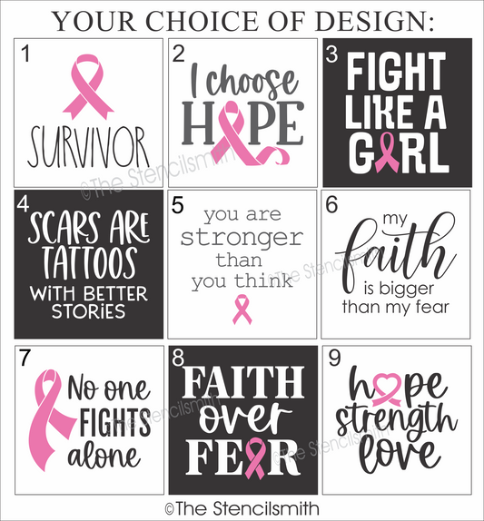 7519 Awareness Minis Stencils