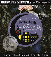 7904 - believe in the magic (christmas) - The Stencilsmith