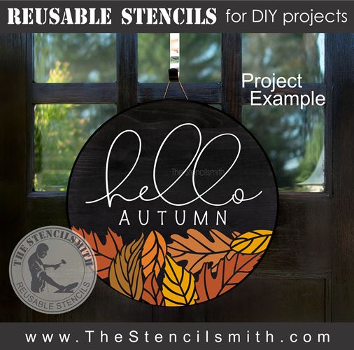 8339 - hello autumn - The Stencilsmith
