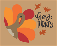 8497 - hey turkey stencil