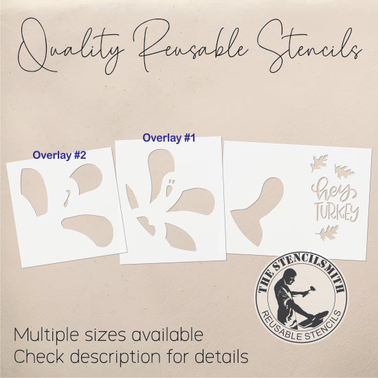 8497 Hey Turkey Stencil - The Stencilsmith