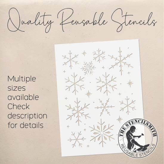 8607 Snowflakes Stencil