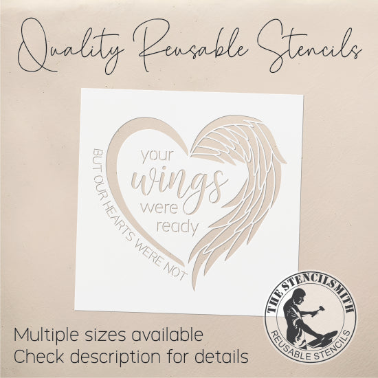 8633 Your Wings Were Ready Stencil