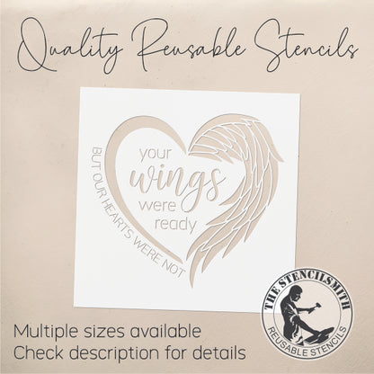8633 Your Wings Were Ready Stencil