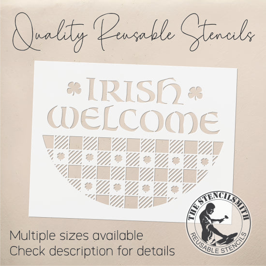 8664 Irish Welcome Stencil - The Stencilsmith