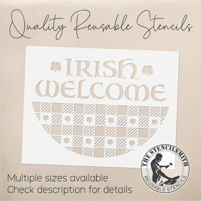 8664 Irish Welcome Stencil - The Stencilsmith