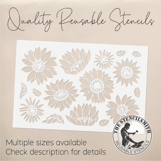 8684 Sunflowers Stencil