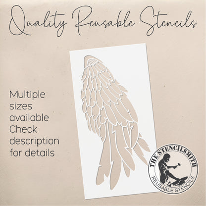 8688 Tall Angel Wing Stencil
