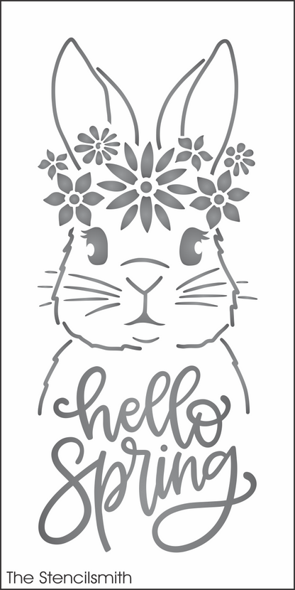8693 Hello Spring Bunny Stencil - The Stencilsmith