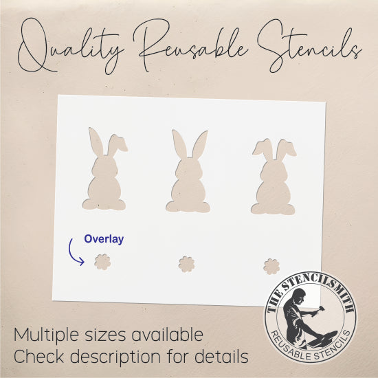 8703 Bunnies Stencil - The Stencilsmith