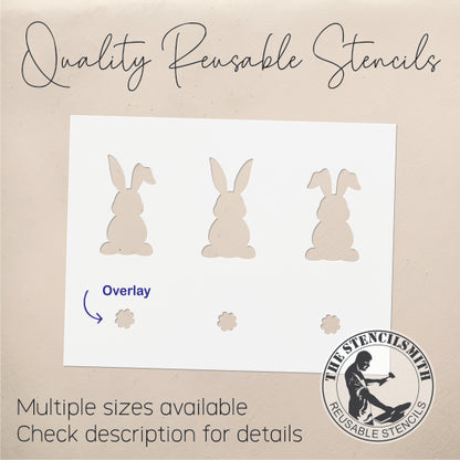 8703 Bunnies Stencil - The Stencilsmith